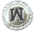 LETTER W - WHITE