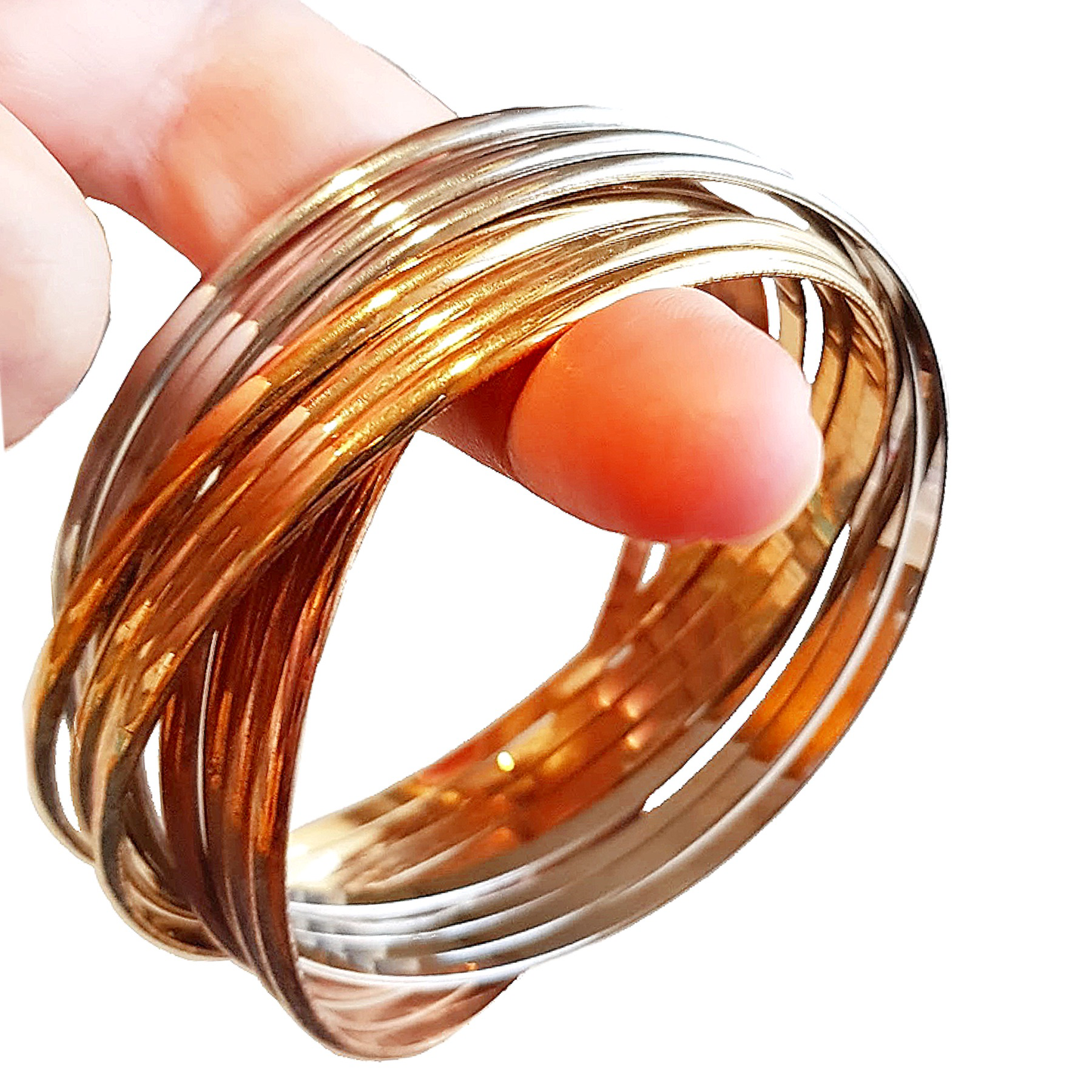 Bohemia Trio Colour Intertwined Bangle