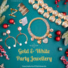 Gold & White Party Jewellery