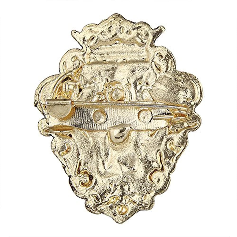 Jungle King Brooch in Gold Finish | The Glocal Trunk