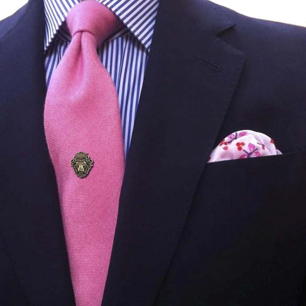 Jungle King Brooch in Gold Finish | The Glocal Trunk