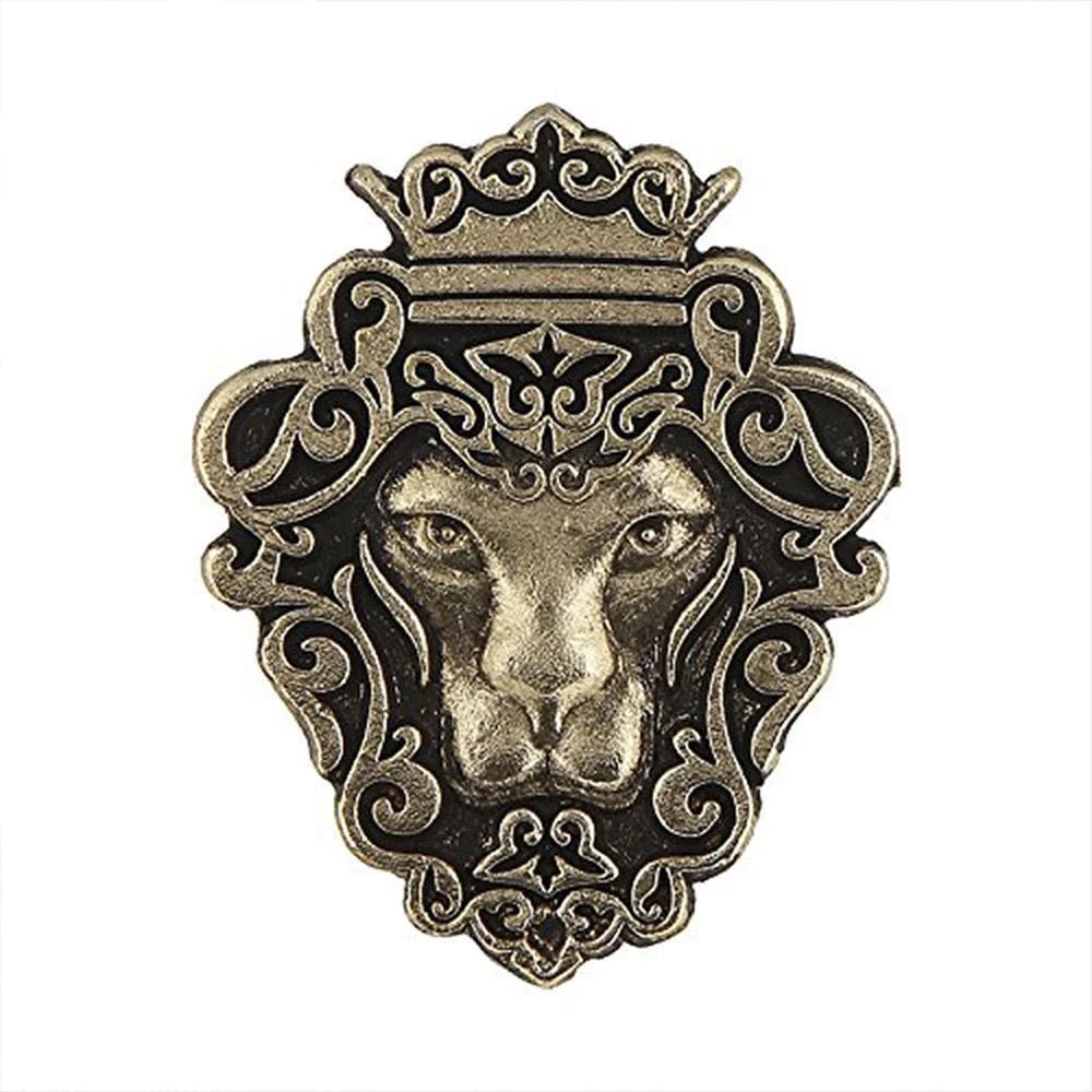 Jungle King Brooch in Gold Finish | The Glocal Trunk