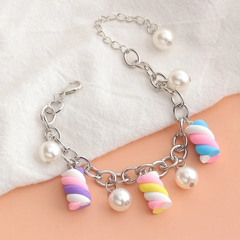 Cotton Candy Link Bracelet