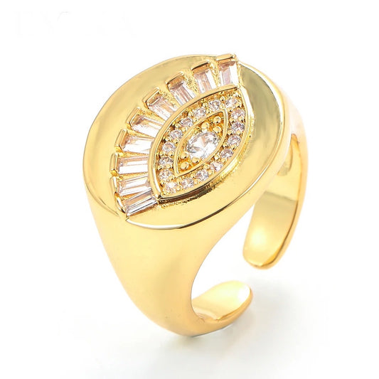 Sygil Evil Eye Stone Ring