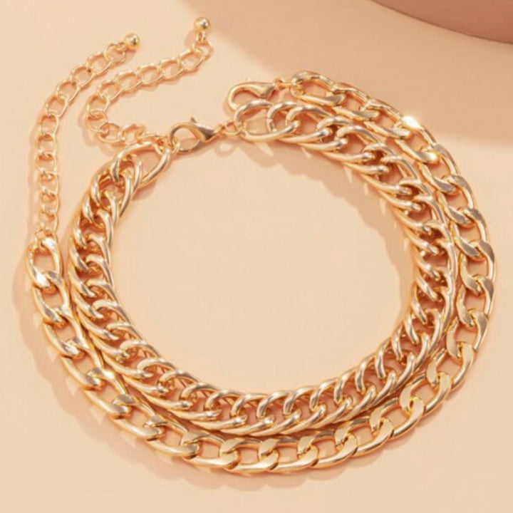 Double Link Multi Strand Anklet