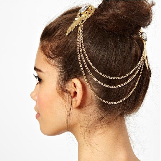 ACCENTED FEATHER HAIR ACCESSORY