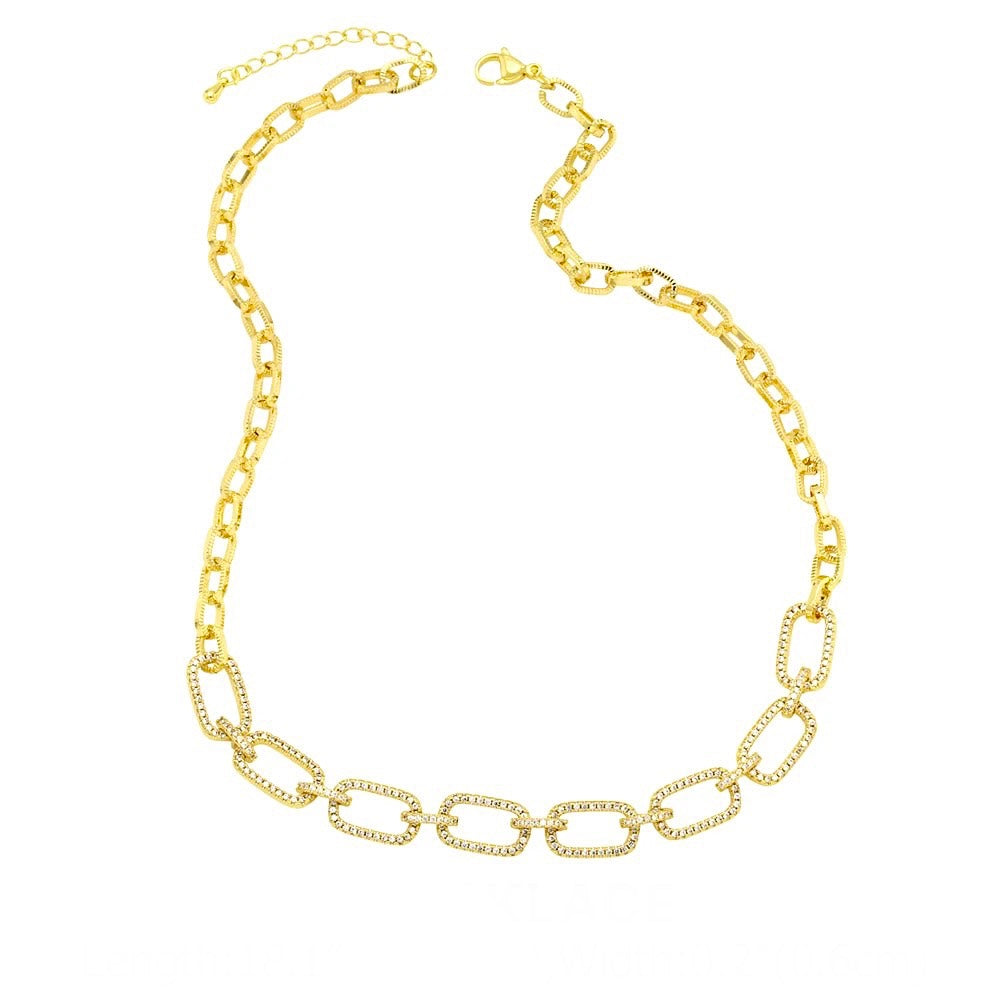 Maira Stone Link Collar Necklace
