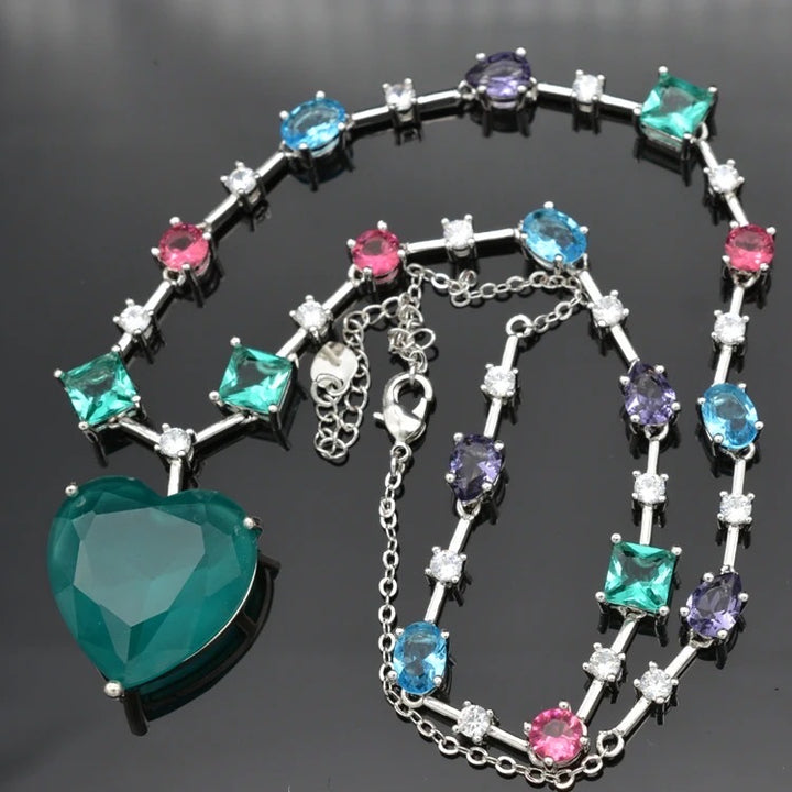 Hues Of Love Statement Stone Necklace