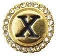 LETTER X - GOLD