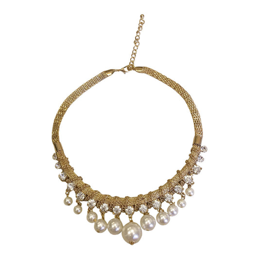 Lux Mesh Choker Necklace Gold