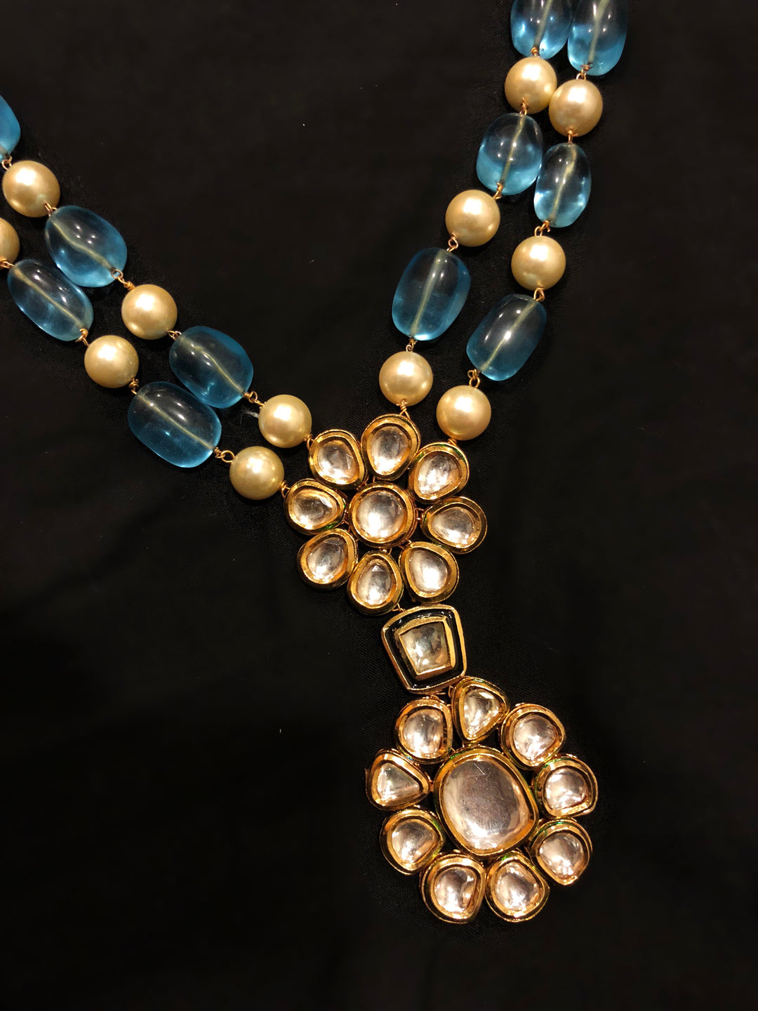 Patrani Kundan Beads Pearl Long Necklace