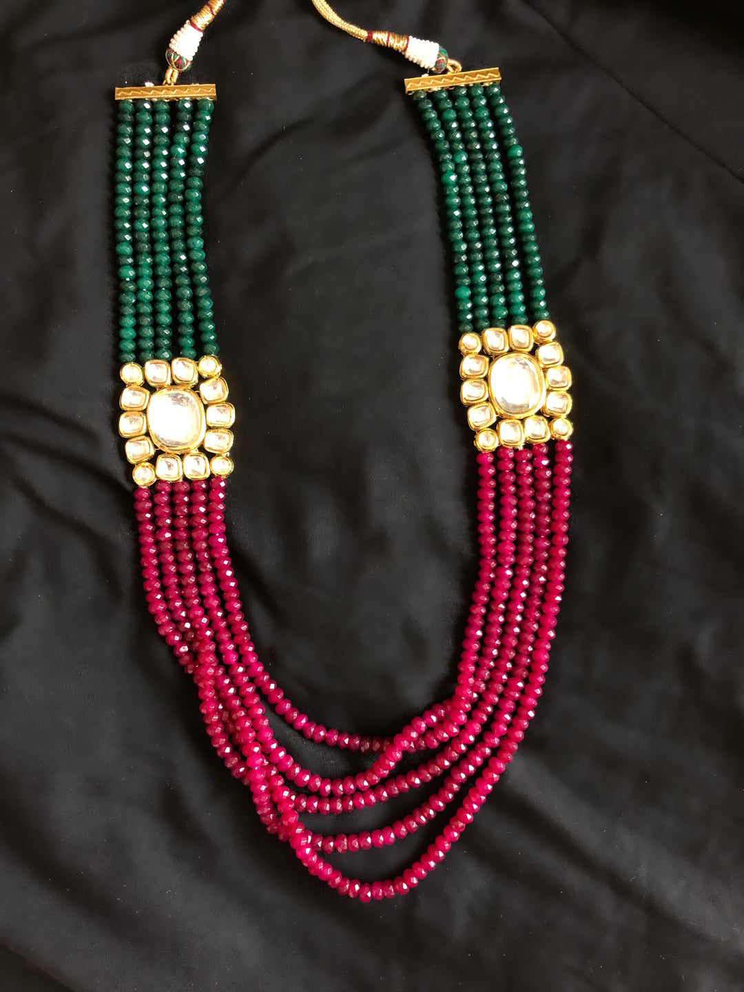Rajwada Royal Kundan Beaded Necklace