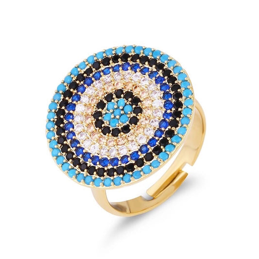 Concentric Evil Eye Ring
