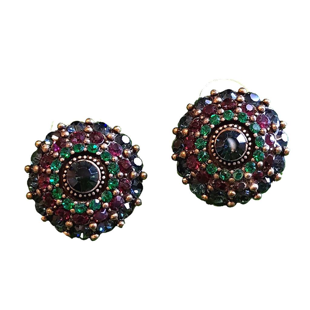 Matte Gold Pearl Jhumka Chandbali/ Golden Indo-Western Ethnic Earrings –  AryaFashions