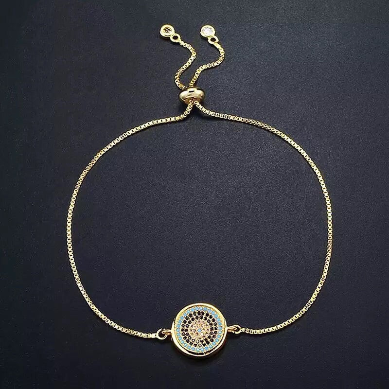Concave Evil Eye Bracelet